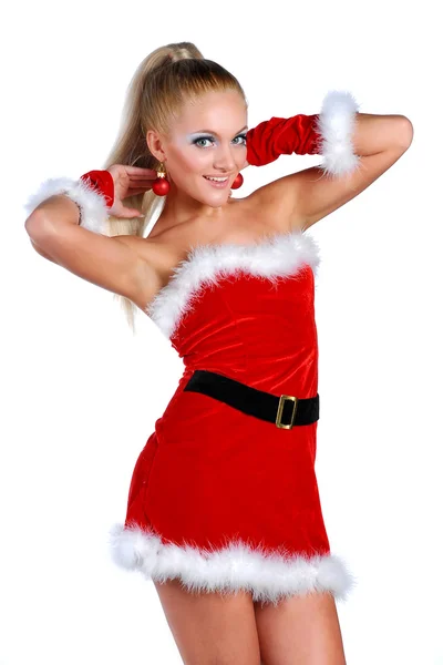 Santa girl — Stock fotografie