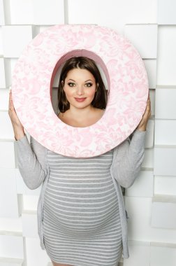 Hamile güzel kadın.