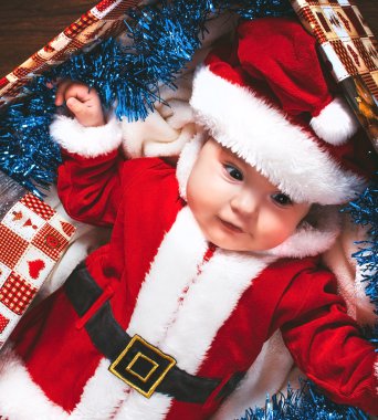 küçük bir Noel Baba çocuk