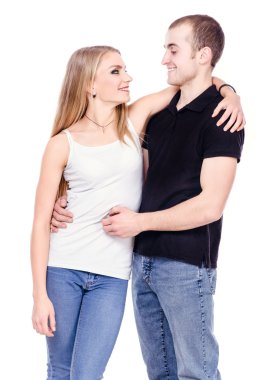 Aşık mutlu bir çift.