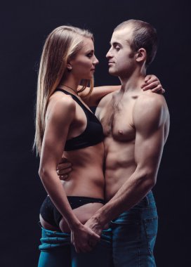 Sportif kadın ve erkek