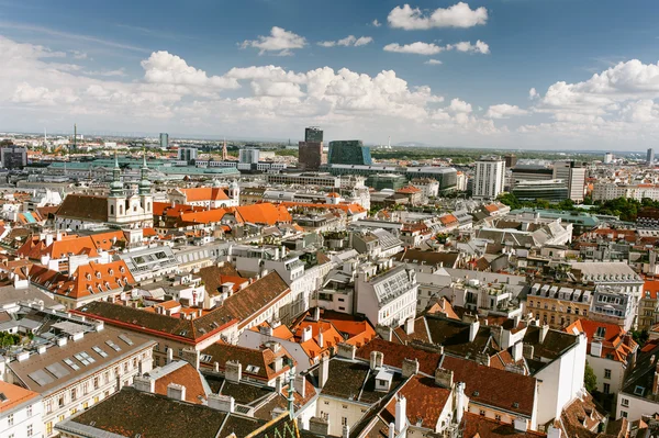 Viyana şehir merkezinin panoramik görünüm — Stok fotoğraf
