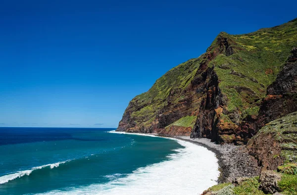 Costa Oceanica Sull Isola Madeira Portogallo Europa Immagine Stock