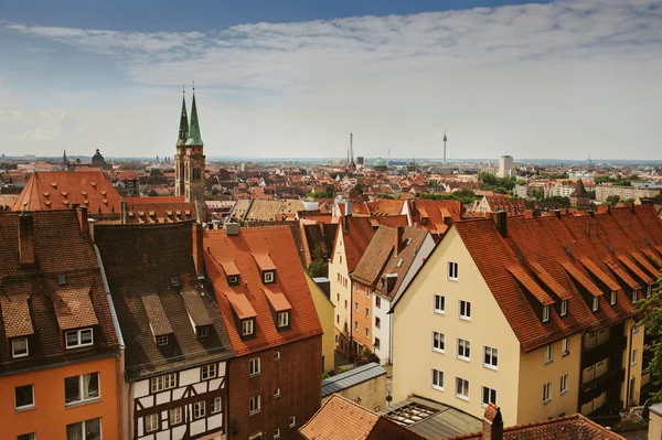 Skyline di Norimberga, Germania — Foto Stock