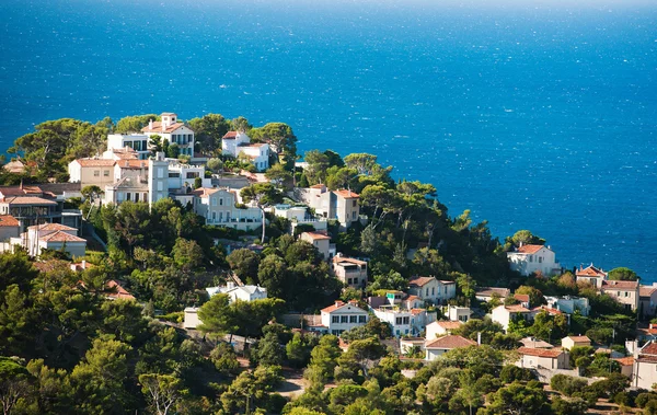 Vue panoramique sur Marseille depuis la montagne, France — Photo