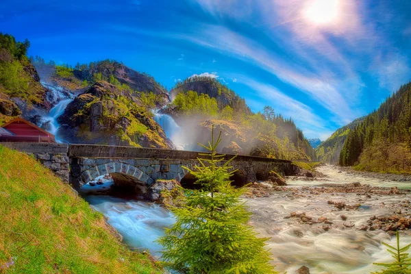 Laatefoss i odda — Stockfoto