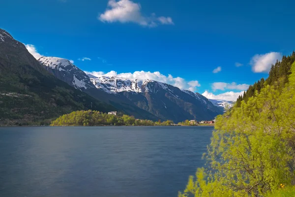 노르웨이 피오르드와 산맥 — 스톡 사진