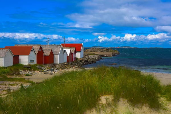 Norské pláže slunečného dne — Stock fotografie