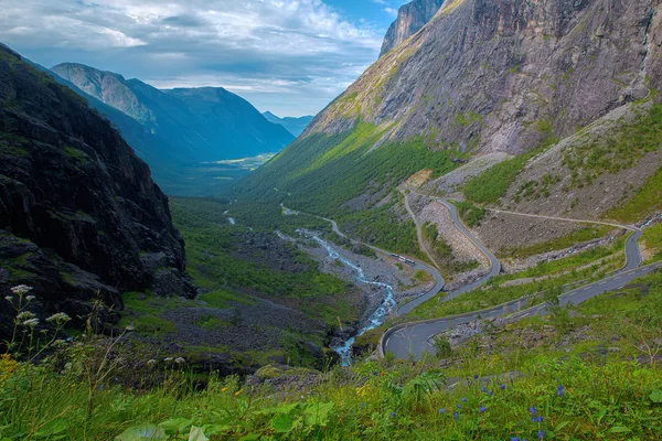 Trollstigen in Noorwegen — Stockfoto