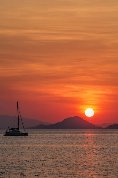 Tramonto su Flores — Foto Stock