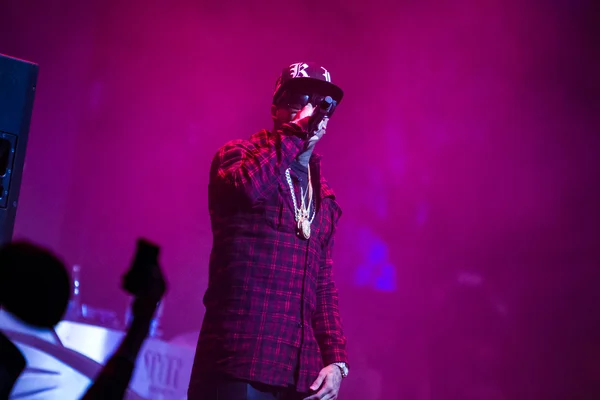 Tyga Moskova'da rap konseri — Stok fotoğraf