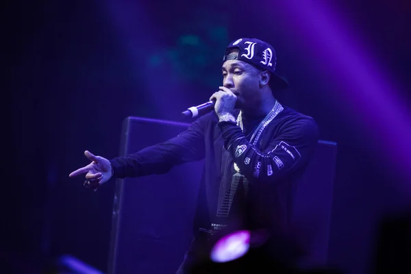 Konser Rap Tyga di Moskow — Stok Foto