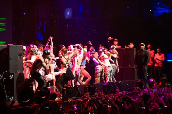 Rap concert of Tyga in Moscow — Stock Photo, Image