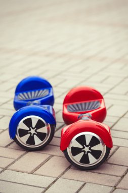 Modern elektrikli mini segway vurgulu kurulu scooter