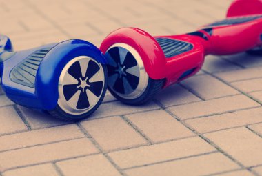 Modern elektrikli mini segway vurgulu kurulu scooter