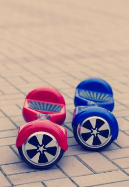 Modern elektrikli mini segway vurgulu kurulu scooter