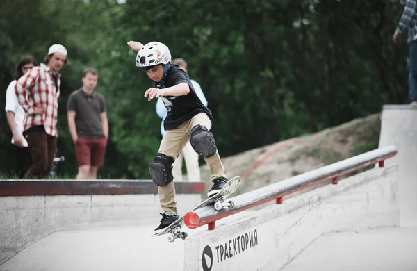 Moskova skate Park kaykay Yarışması — Stok fotoğraf