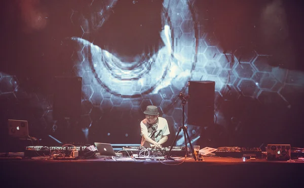 Konser DJ Kentaro di Moskow — Stok Foto