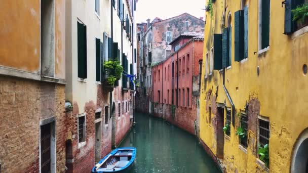Casas Antiguas Zona Residencial Filmada Ciudad Metropolitana Venecia Italia Destino — Vídeos de Stock