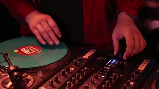 Kyiv Octobre 2019 Hip Hop Raye Les Disques Vinyles Sur — Video