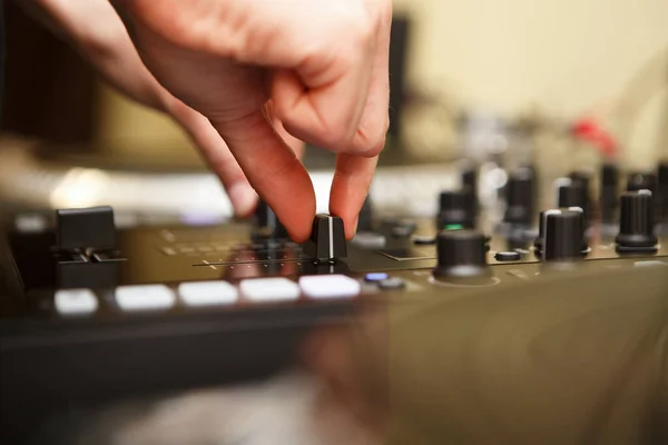 Mixer Audio Professionale Studio — Foto Stock
