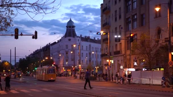 Budapest Maďarsko Května 2019 Centrum Budapešti Natočeno Při Západu Slunce — Stock video