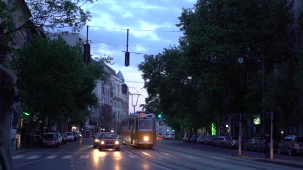 Budapest Węgry Maj 2019 Centrum Budapesztu Kręcone Wiosną Zachodzie Słońca — Wideo stockowe