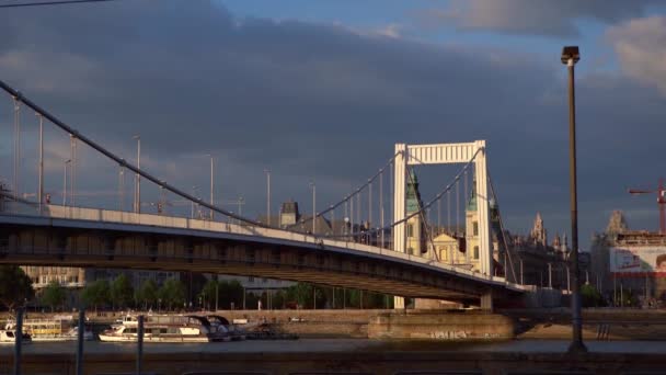 Budapest Hongrie Mai 2019 Pont Blanc Sur Danube Budapest — Video