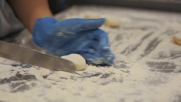 Cucinare Frittelle Quark Preparati Cena Cucina Ristorante — Video Stock