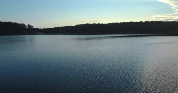 Vidéo Drone Aérien Belle Station Naturelle Blue Lakes Ukraine Caméra — Video