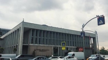 ISTANBUL - 8 Mayıs 2018: İstanbul Büyükşehir Belediyesi ofis binası.