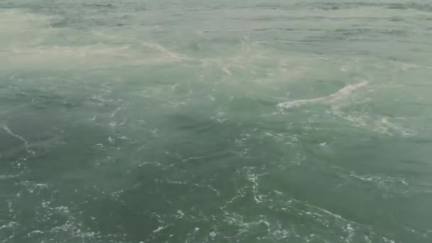 Темно Зелений Колір Водних Хвиль Босфорі Водний Шлях Море Мармуру — стокове відео