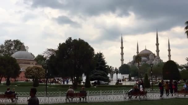 Istanbul May 2018 술탄아흐 모스크 모스크 Blue Mosque Islamic Temple — 비디오