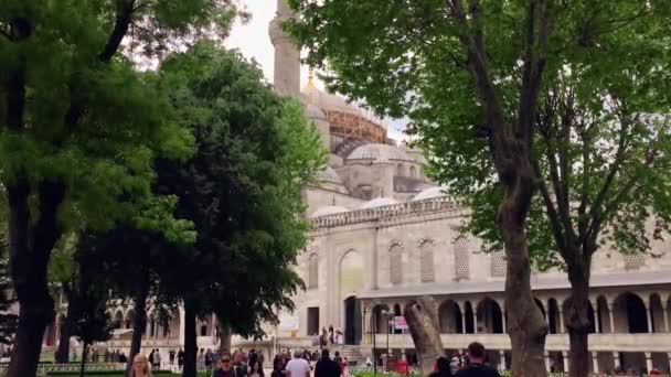 Istanbul Mayo 2018 Santa Sofía Gran Mezquita Filmada Primavera Hermoso — Vídeos de Stock