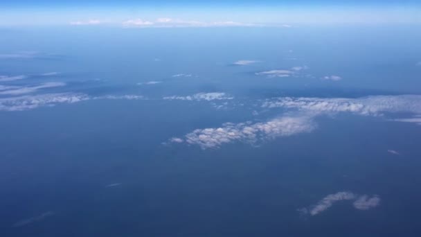 Видеоклип Воздуха Снят Окна Самолета Время Полета Над Турцией Большой — стоковое видео