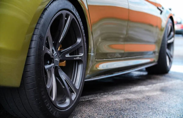 Kyiv May 2021 Tuned Bmw Competition F90 G30 Schnitzer Rims — 스톡 사진