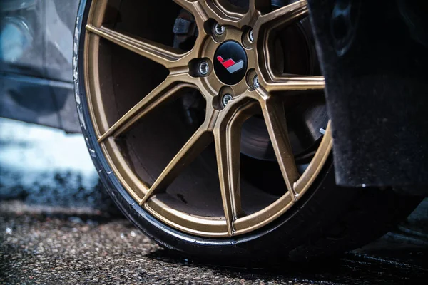 Kyiv May 2021 Custom Bmw Forged Rims Low Profile Pirelli — Stock Photo, Image