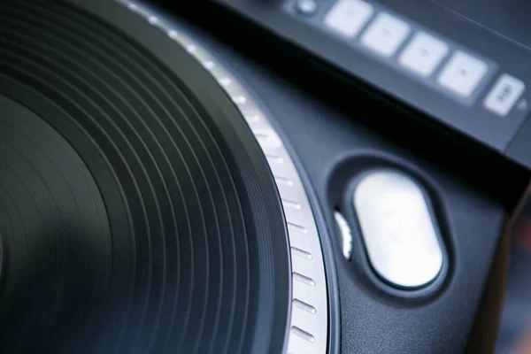 Platines Tournantes Rétro Avec Disque Vinyle Équipement Audio Professionnel Disc — Photo