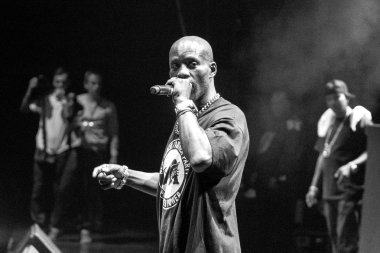DMX peforming in Moscow, Russia clipart