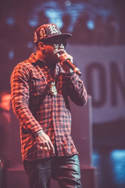 Tyga atuando em Moscou, Rússia — Fotografia de Stock