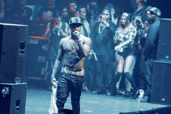 Tyga performing in Moscow, Russia — Stock Photo, Image