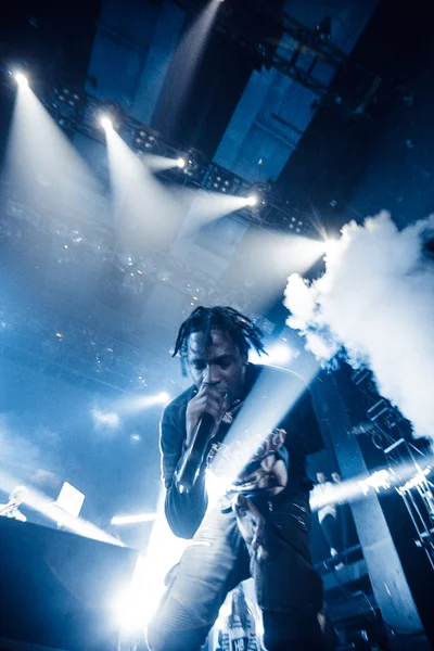 Travis Scott se apresentando em Moscou — Fotografia de Stock