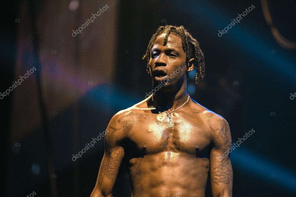 Travis Scott performing in Moscow Stock Editorial Photo hurricanehank 63946009