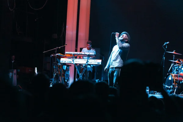 Alex Clare se apresentando ao vivo em Moscou — Fotografia de Stock