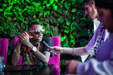 Soulja boy ve migos basın Moskova için röportaj