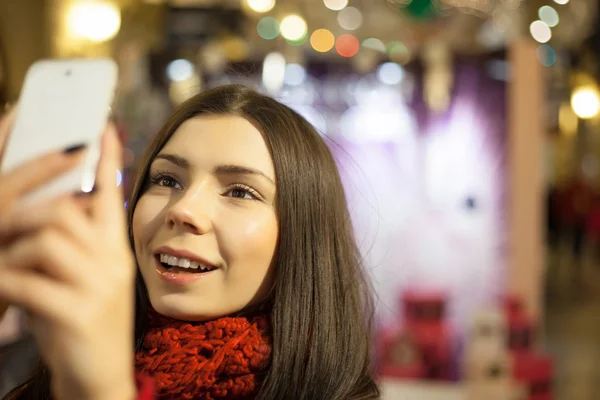 Shooting photos of decorated mall — Stock Photo, Image