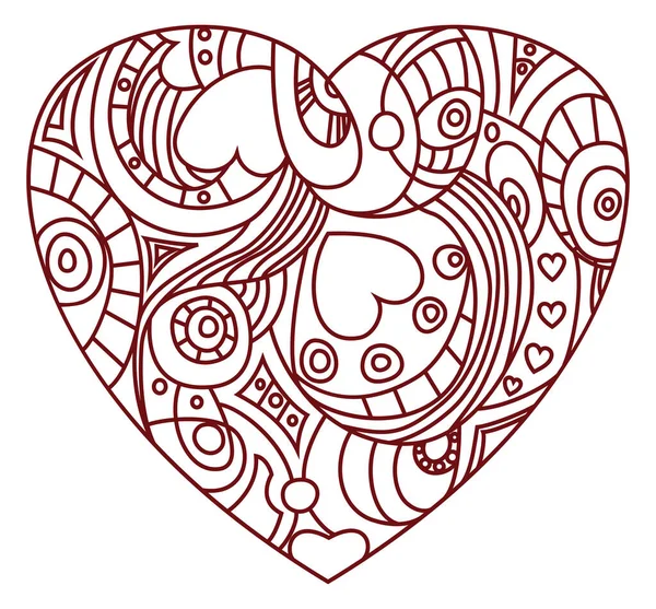 Símbolo Del Día San Valentín Imagen Corazón — Vector de stock