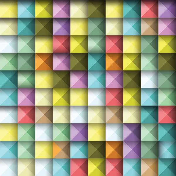 Abstracte Achtergrond Van Gekleurde Vierkanten Vector Illustratie — Stockvector