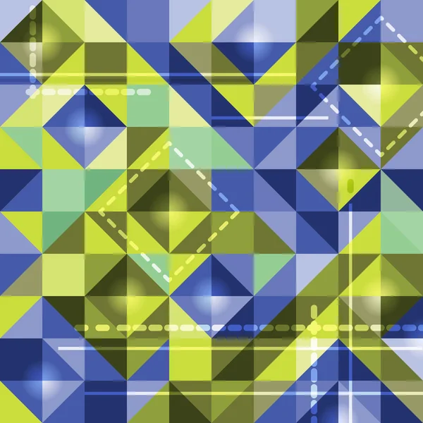 Abstracte Achtergrond Van Gekleurde Vierkanten Vector Illustratie — Stockvector