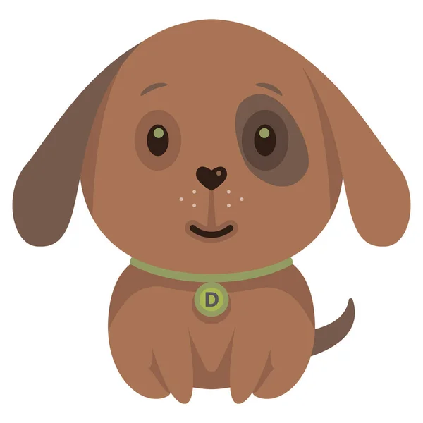 Perro Dibujos Animados Ilustración Vectorial Divertido Para Impresión Dibujos Animados — Vector de stock